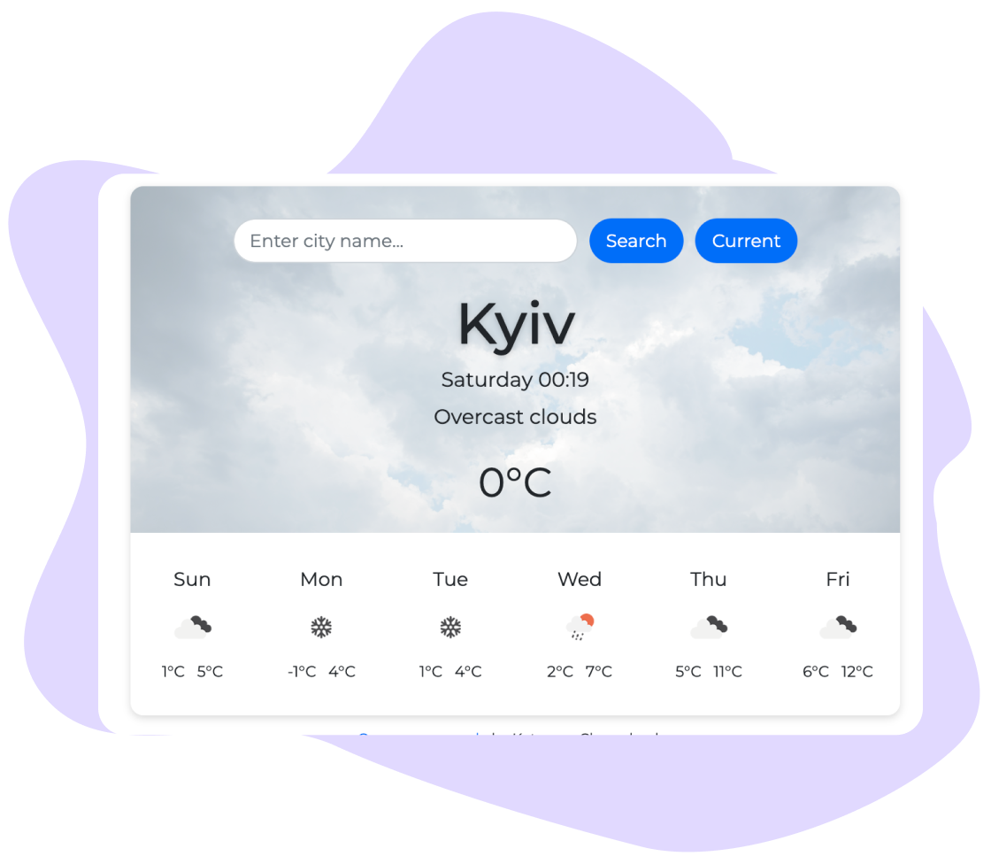 weather app project